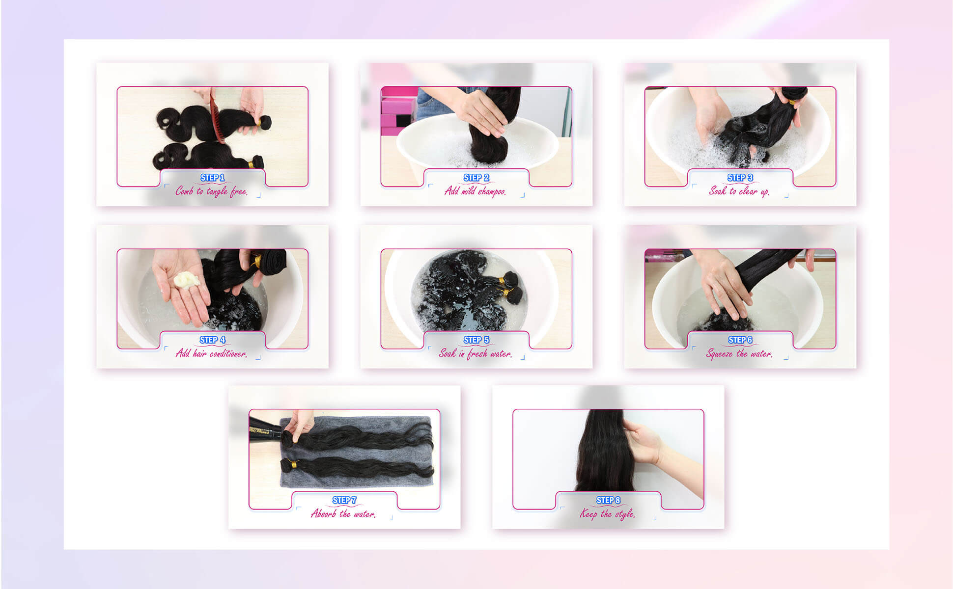 Wash Hair Set Bundles