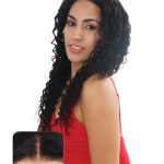BigG Hair 24 Inch, Natural #1B Color Deep Wave Middle Part Vietnamese Human Hair 13x4 HD Lace Frontal Wigs