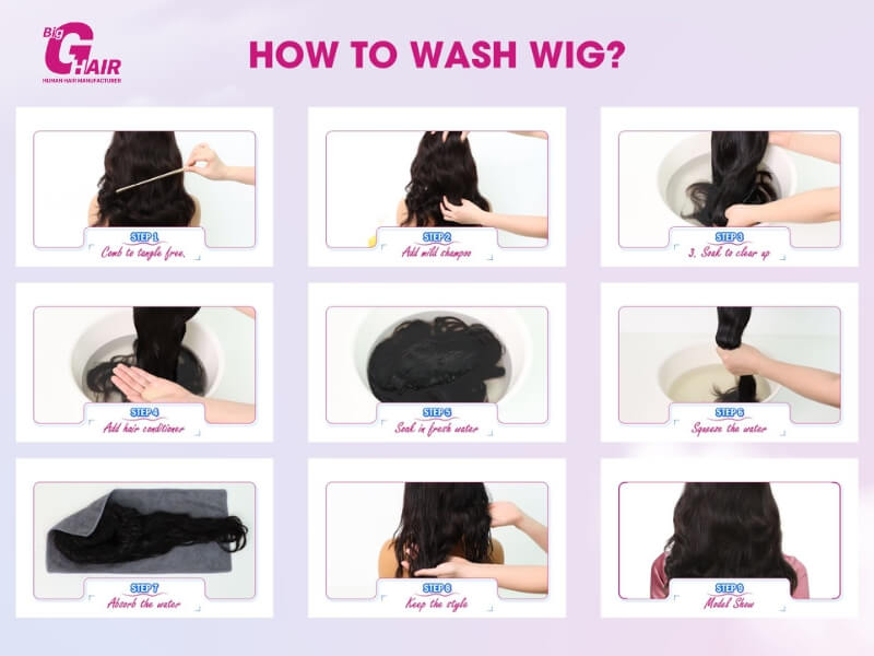 How to Wash a Human Hair Wig Step by Step