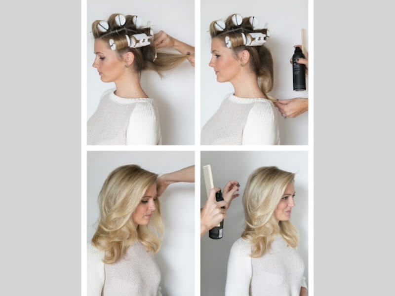 How to curl human hair wig by heat rollers