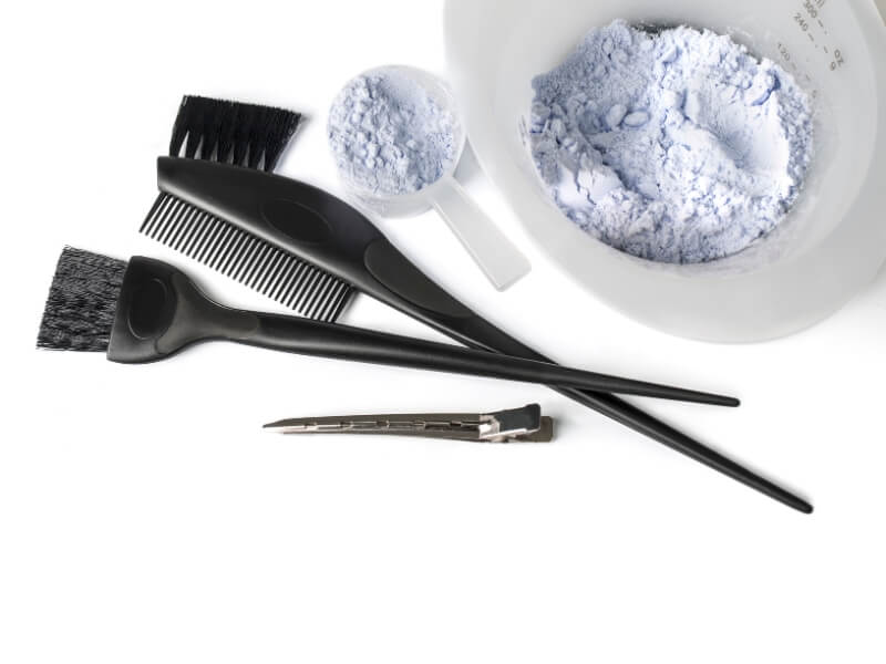 Step 1 on how to dye a human hair wig: preparing tools