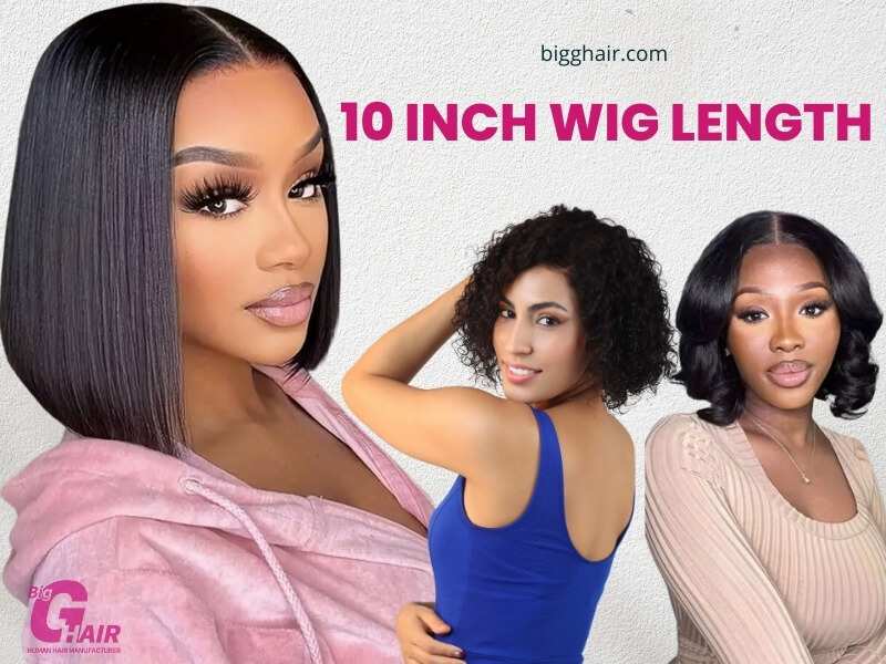 10 Inch Wig Length