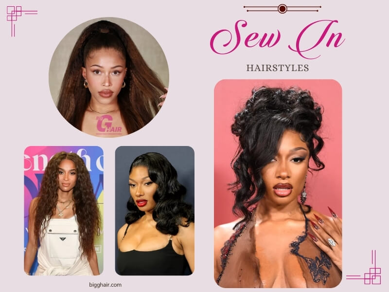 sew in hairstyles for black women