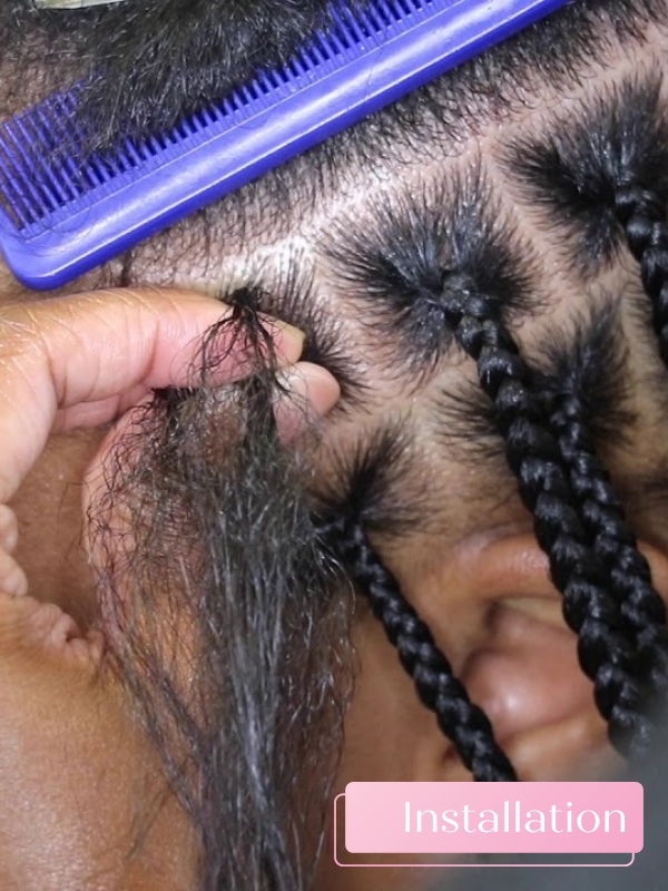 Knotless braids, as their name implies, avoid using knots.