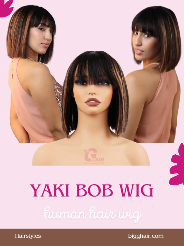 Yaki Middle Part Vietnamese Human Hair Wig at Big G Hair